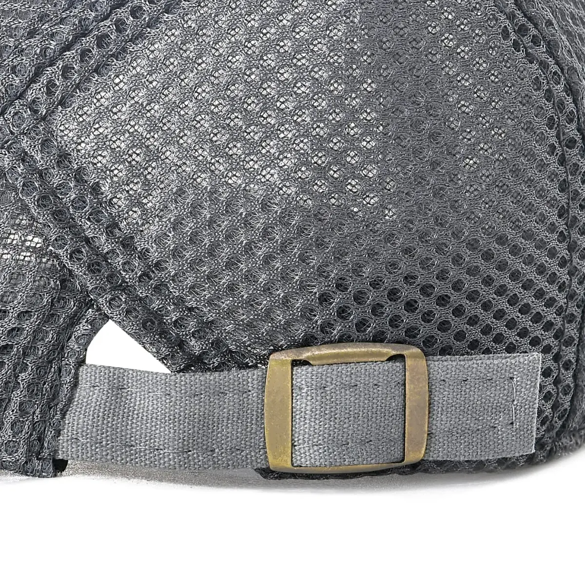 VOBOOM Men's Breathable Mesh Summer Hat Adjustable Newsboy Beret Ivy Cabbie Flat Cap (Grey) | Lightweight & Breathable - view 6