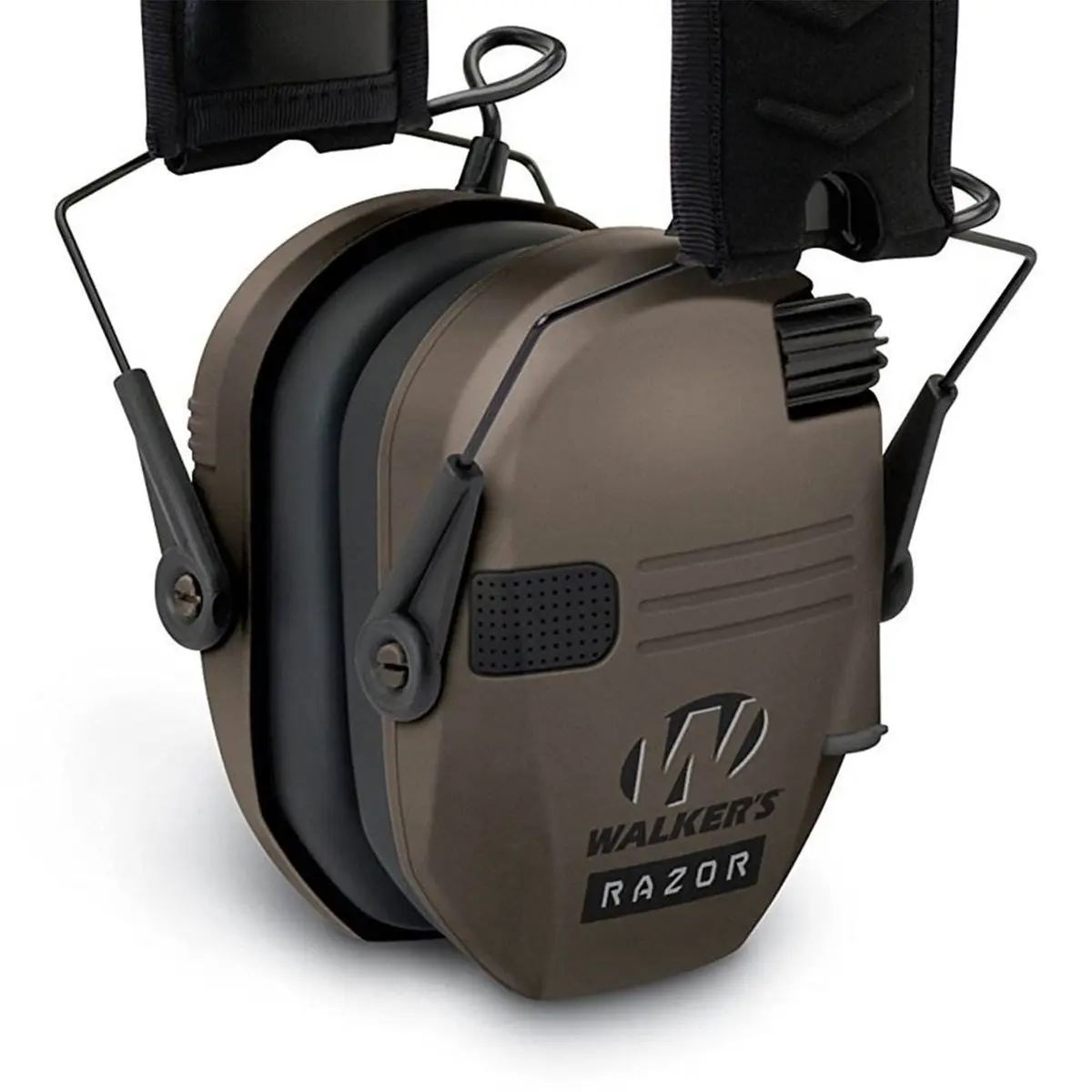 Walker's Razor Slim Shooter Electronic Hearing Protection Earmuffs 2-Pack | Noise Reduction 23dB, HD Speakers, Foldable Headband - view 6