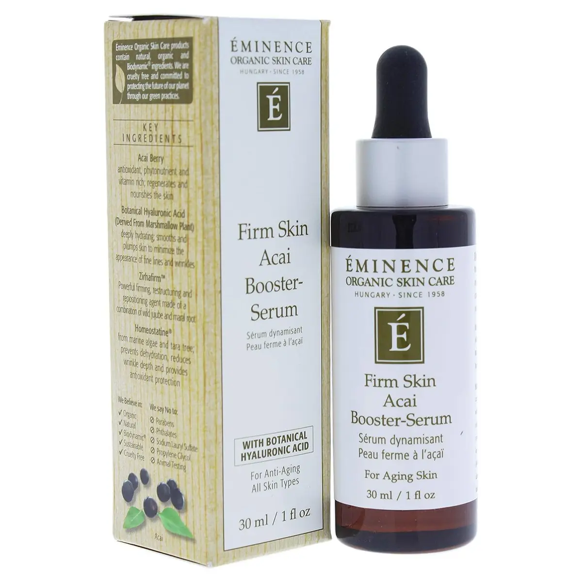 Eminence Firm Skin Acai Booster Serum 30ml (1 Fl Oz) | Antioxidant Protection for Plump Skin - main product image
