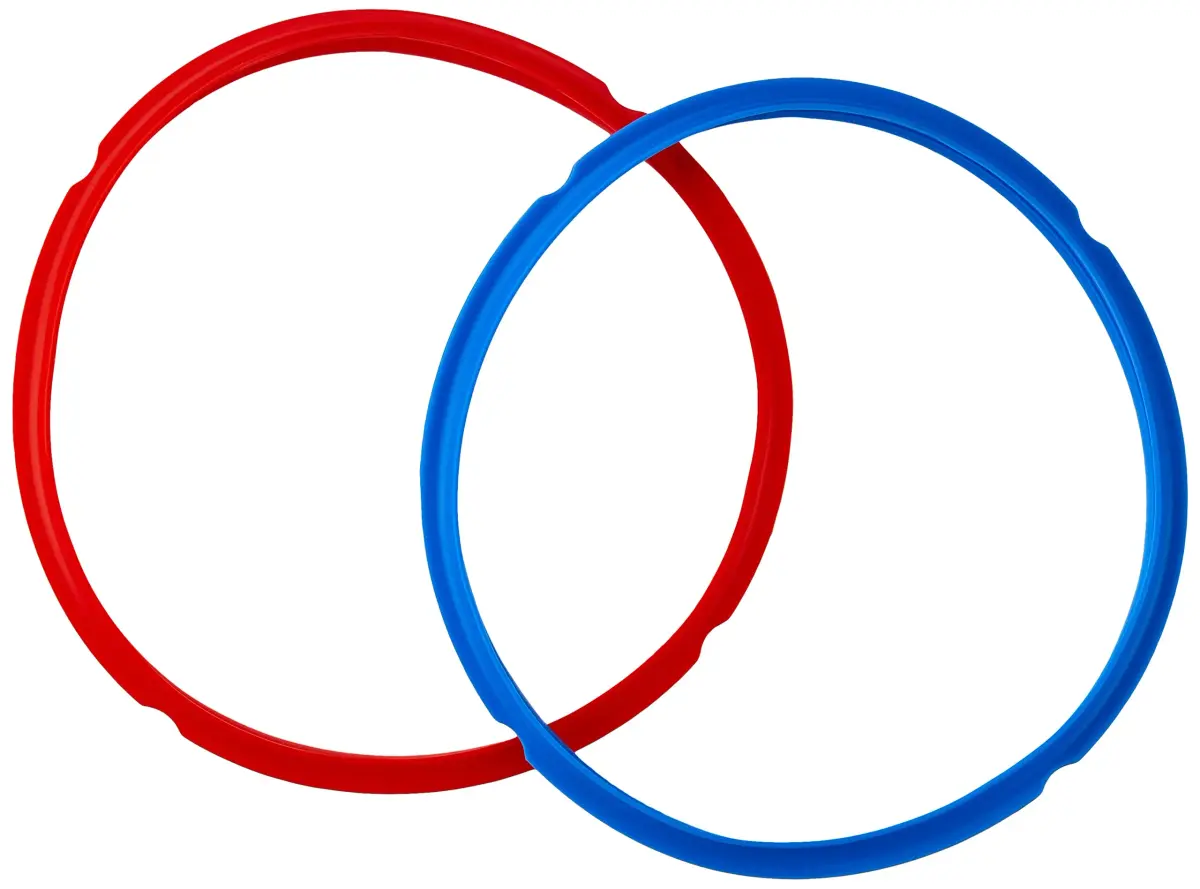 Instant Pot 8-Qt Red/Blue Sealing Ring 2-Pack | Genuine Silicone Replacement for Electric Pressure Cookers - main product image