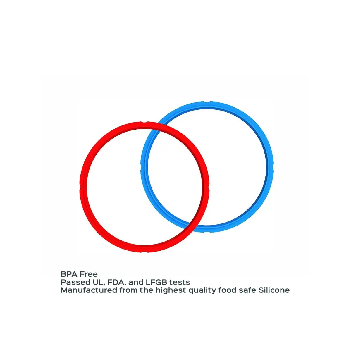 Instant Pot 8-Qt Red/Blue Sealing Ring 2-Pack | Genuine Silicone Replacement for Electric Pressure Cookers - view 4