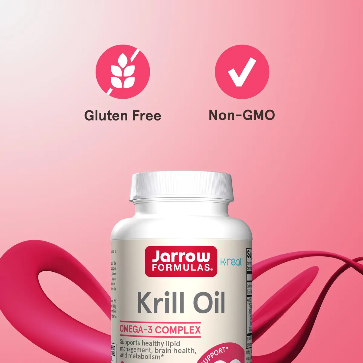 Jarrow Formulas Krill Oil Phospholipid Omega-3 with Astaxanthin 120 Softgels | Supports Lipid Management, Metabolism, Brain & Heart Health - view 5