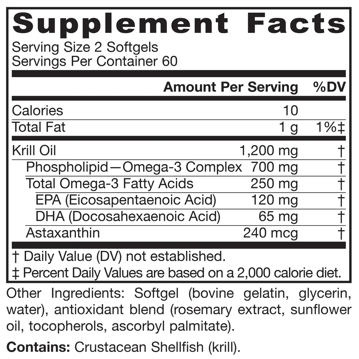 Jarrow Formulas Krill Oil Phospholipid Omega-3 with Astaxanthin 120 Softgels | Supports Lipid Management, Metabolism, Brain & Heart Health - view 9