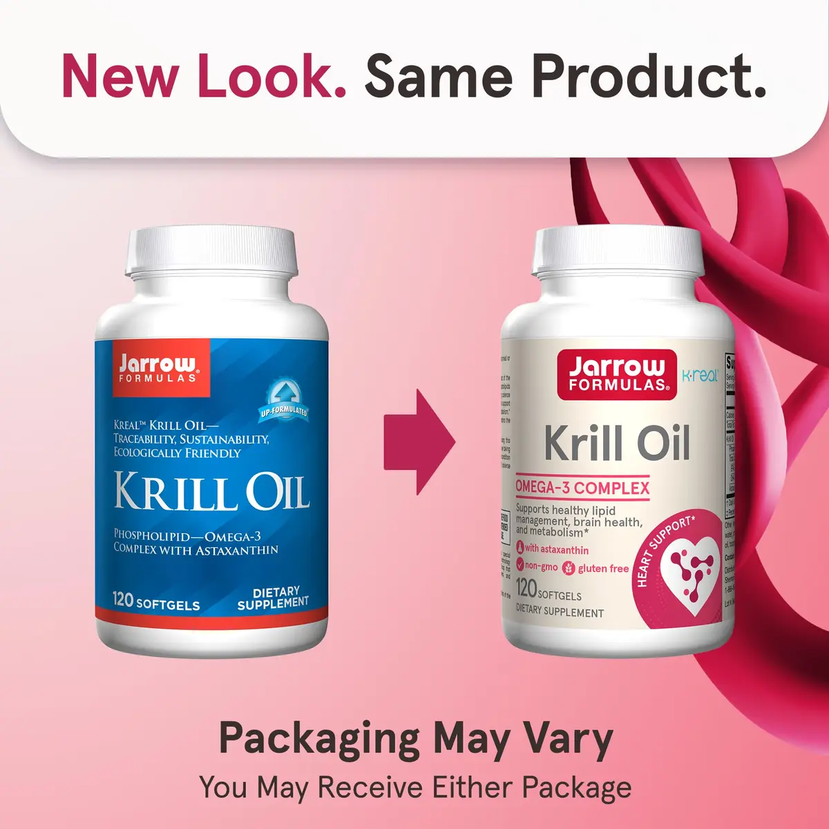 Jarrow Formulas Krill Oil Phospholipid Omega-3 with Astaxanthin 120 Softgels | Supports Lipid Management, Metabolism, Brain & Heart Health - view 2
