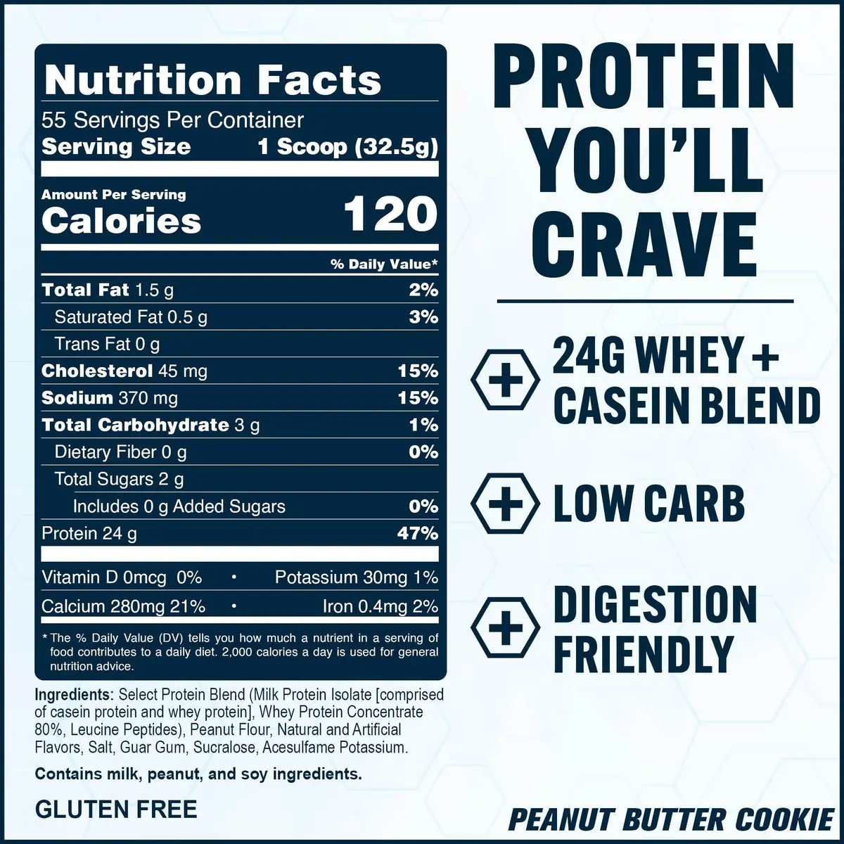 PEScience Select Protein Powder, Peanut Butter Cookie, 55 Servings | High-Quality Milk & Whey Blend for Muscle & Weight Goals - view 5