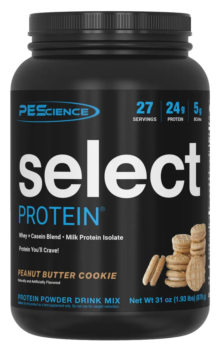 PEScience Select Protein Powder, Peanut Butter Cookie, 27 Servings | High-Quality Whey & Casein Blend for Muscle & Weight Goals - main product image