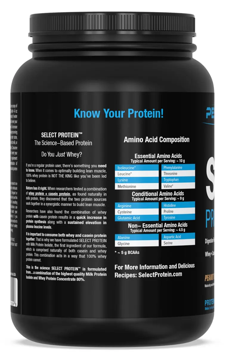 PEScience Select Protein Powder, Peanut Butter Cookie, 27 Servings | High-Quality Whey & Casein Blend for Muscle & Weight Goals - view 7