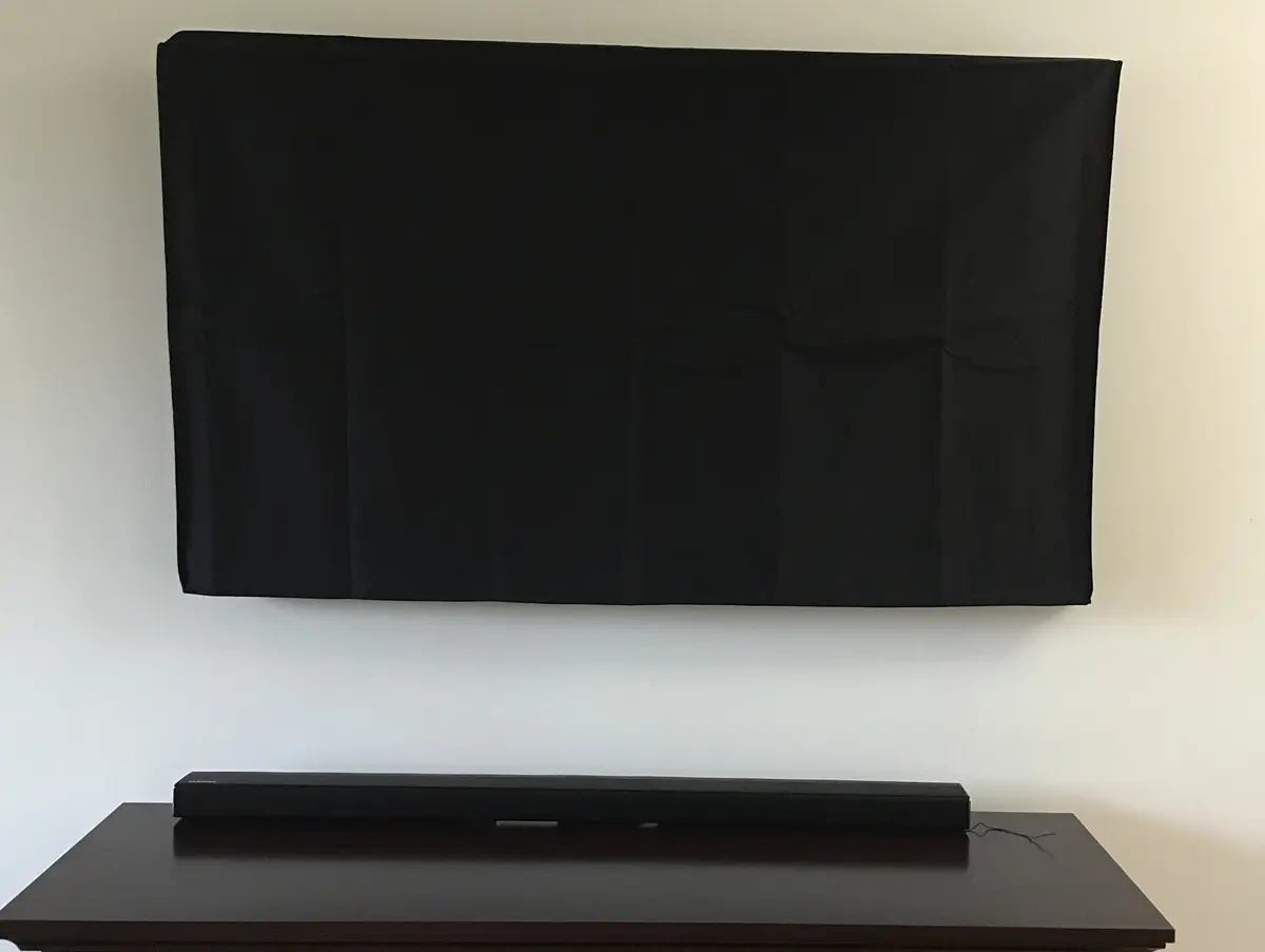 Comp Bind Technology TV Cover Compatible with Sunbrite SB-5518HD-BL 55'' HDTV Waterproof Marine Black | Heavy Duty, Fits Wall Mount, Maximize TV Life - view 7