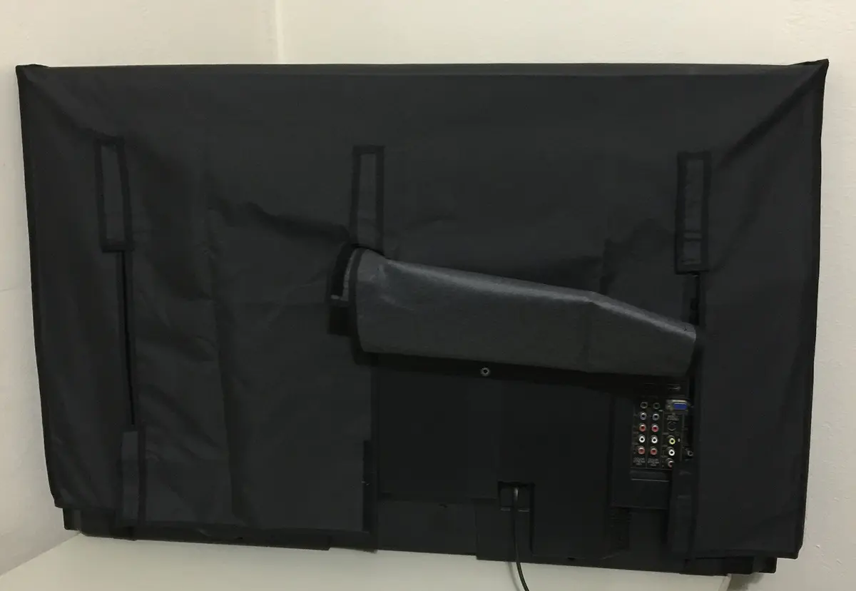 Comp Bind Technology TV Cover Compatible with Sunbrite SB-5518HD-BL 55'' HDTV Waterproof Marine Black | Heavy Duty, Fits Wall Mount, Maximize TV Life - view 2
