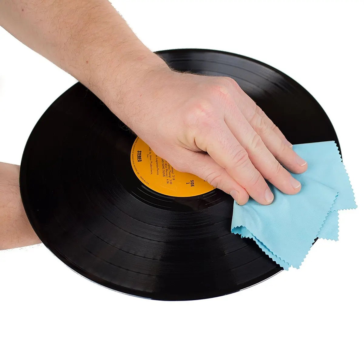 Record-Happy Record Cleaning Anti-Static Cloth - Extra Large - 4 Pack Microfiber Towel for Vinyl LPs - view 2