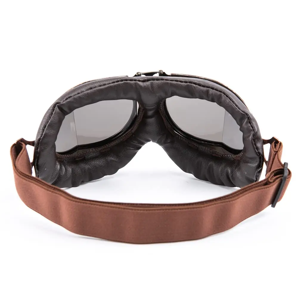 evomosa Vintage Pilot Aviator Motorcycle Goggles | 7.1 x 3.1 x 1 inch (18 x 7.9 x 2.5 cm) - view 9