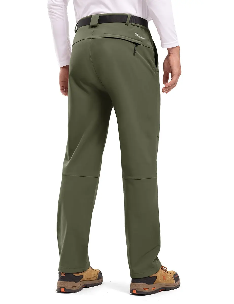 TBMPOY Men's Snow Ski Hiking Pants Waterproof Winter Fleece Lined XL | Windproof & Water-Resistant - view 6