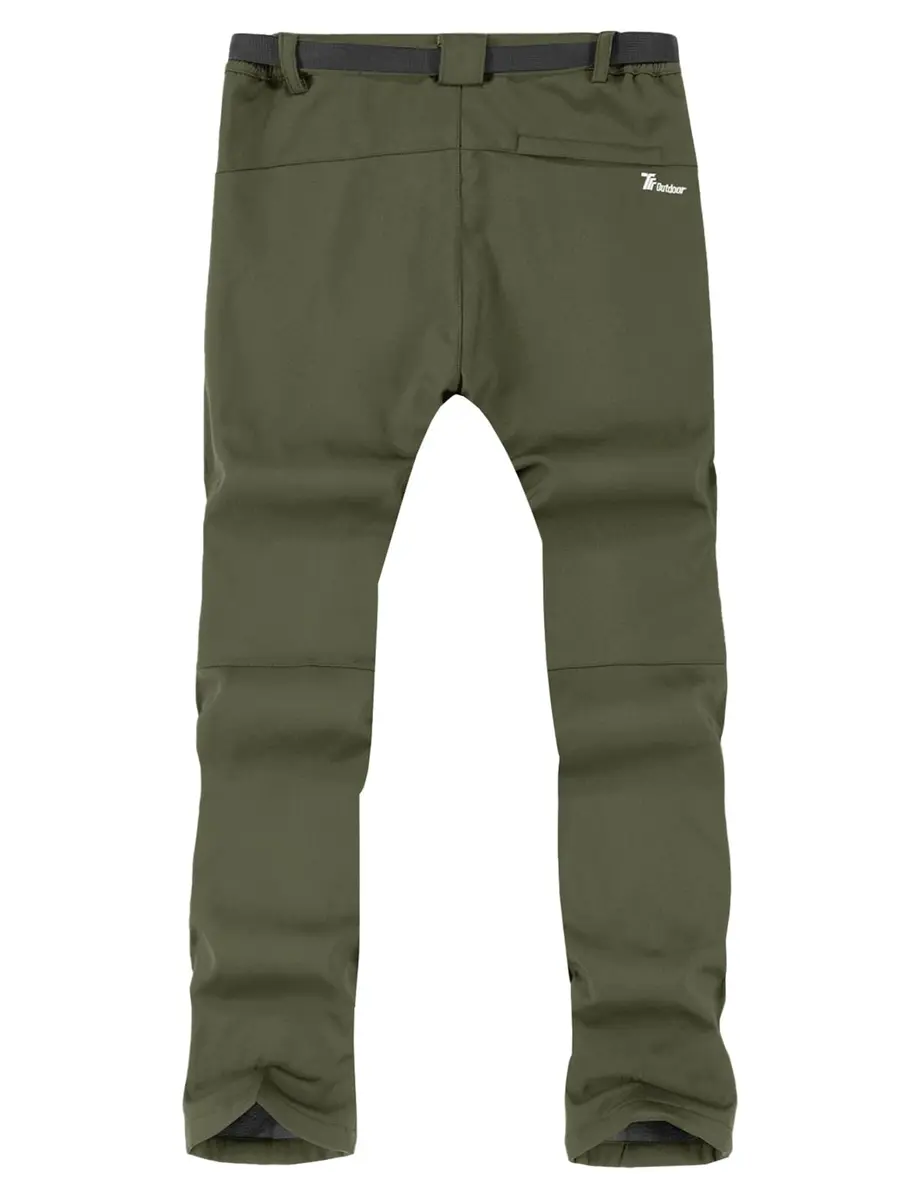 TBMPOY Men's Snow Ski Hiking Pants Waterproof Winter Fleece Lined XL | Windproof & Water-Resistant - view 3