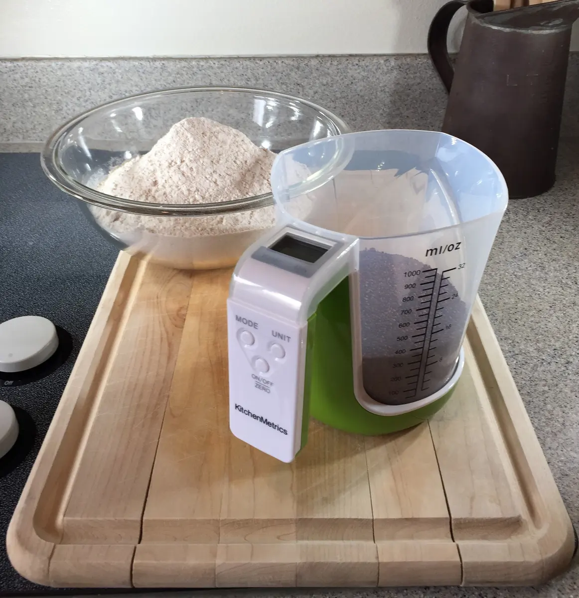 KitchenMetrics Digital Kitchen Food Scale and Measuring Cup Green 1L (33.8 Fl Oz) | Accurate & Easy to Use - view 8