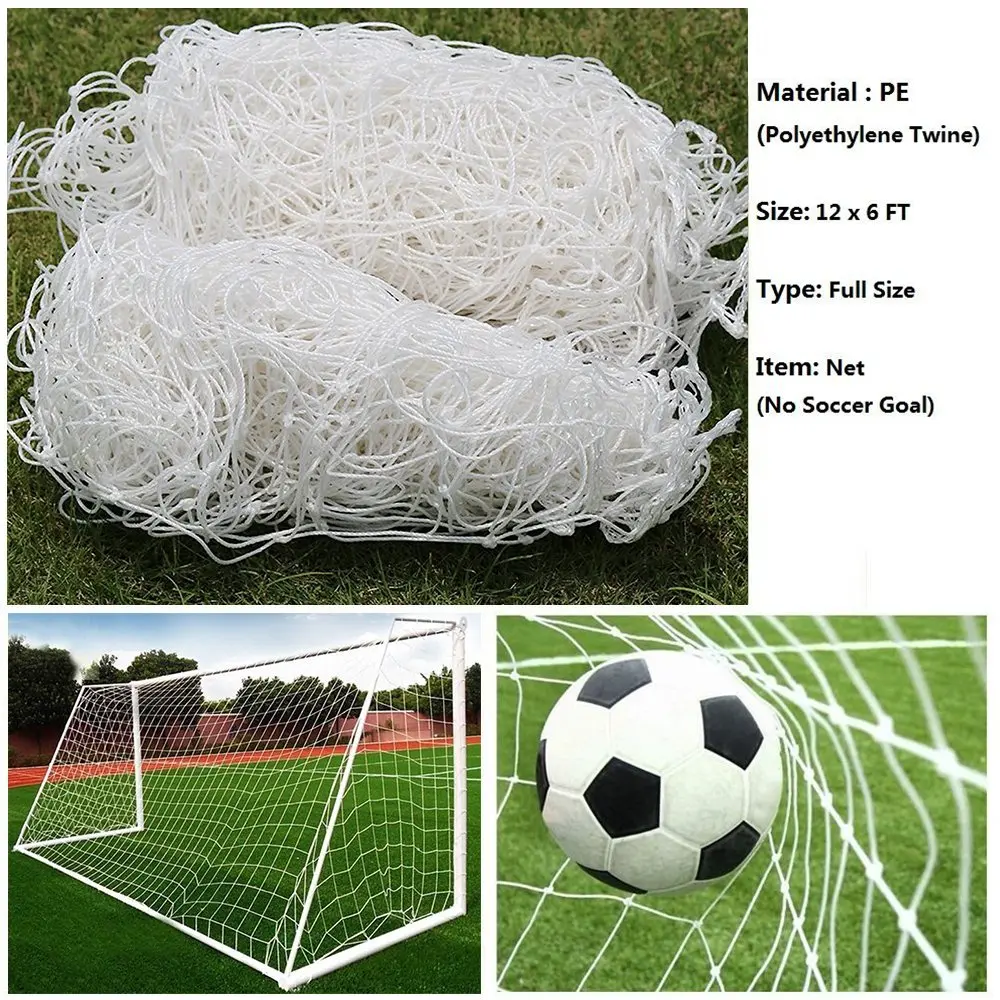 Boshen Soccer Goal Net 365.76cm x 182.88cm (12 x 6FT) | Heavy Duty Polyethylene Training Post Net - view 2