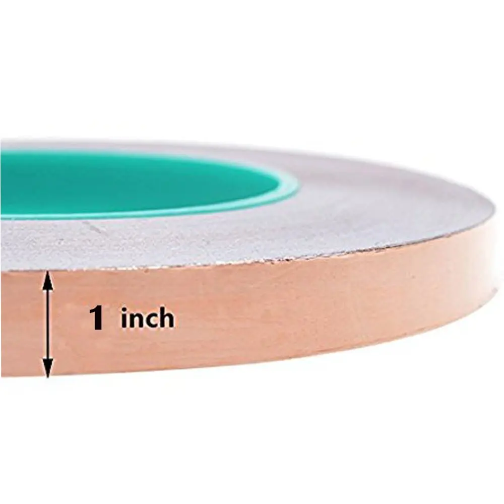 Zehhe Copper Foil Tape with Double-Sided Conductive 1inch | EMI Shielding & Stained Glass (21.8 yards) - view 2