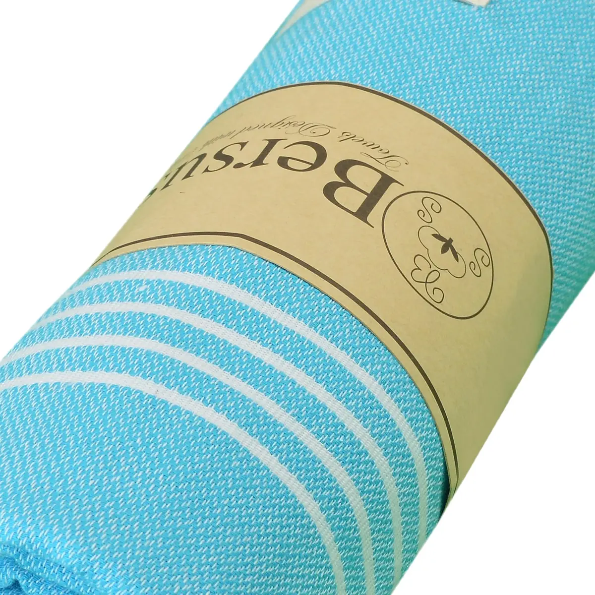 Bersuse Towels Anatolia XL Beach Blanket 61x82 Inches | Quick-Dry 100% Cotton Turkish Towel - view 8
