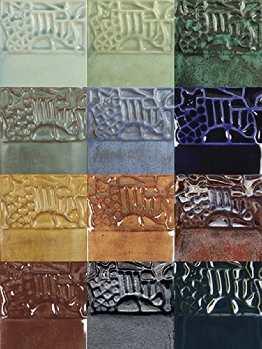 Mayco Elements Glaze Set, 4 Ounces | Assorted Earth-Inspired Colors, Pack of 12 - main product image
