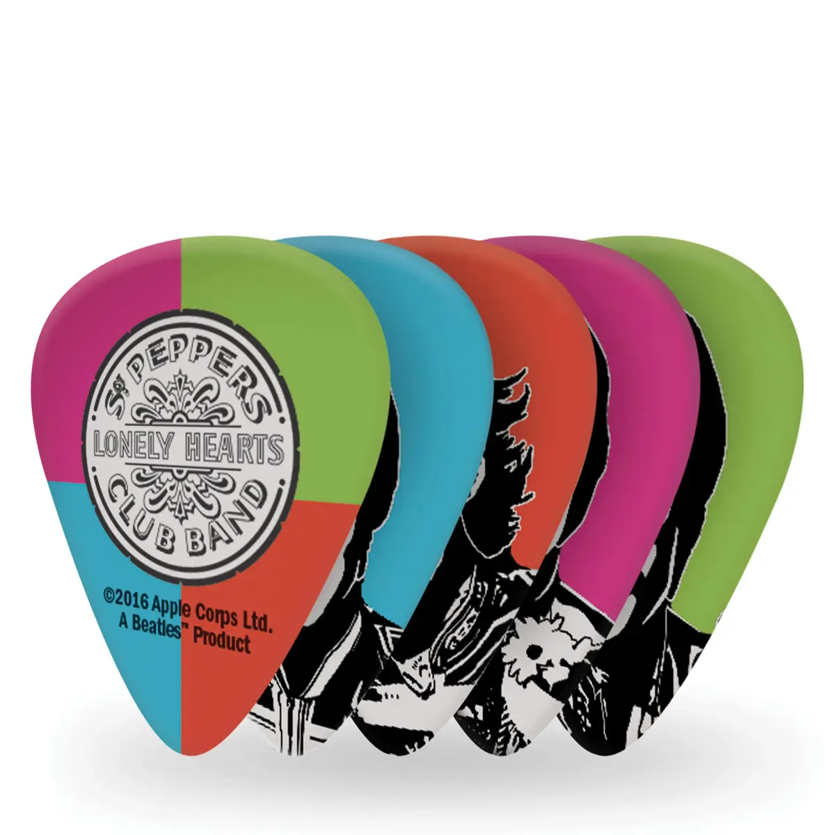 D'Addario The Beatles Sgt. Pepper's 50th Anniversary Light Gauge Guitar Picks - 10 Pack - main product image