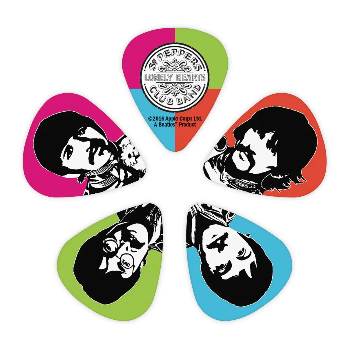 D'Addario The Beatles Sgt. Pepper's 50th Anniversary Light Gauge Guitar Picks - 10 Pack - view 2
