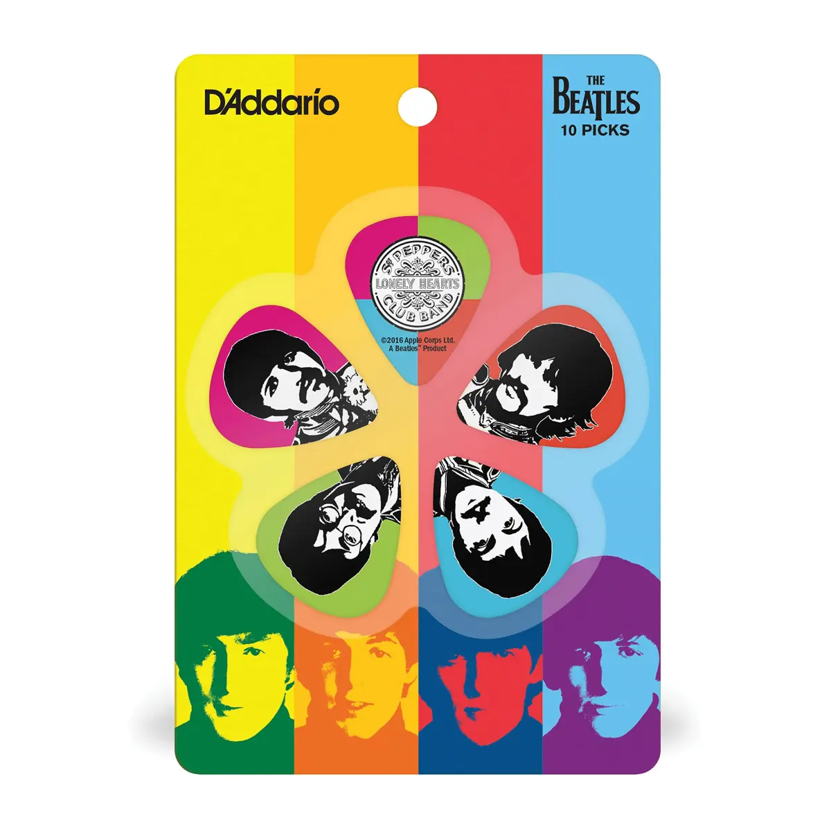 D'Addario The Beatles Sgt. Pepper's 50th Anniversary Light Gauge Guitar Picks - 10 Pack - view 3