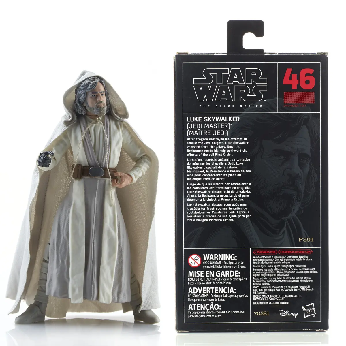 Star Wars The Black Series Luke Skywalker (Jedi Master) 6-inch Action Figure | ASTM-Tested Toy - view 3