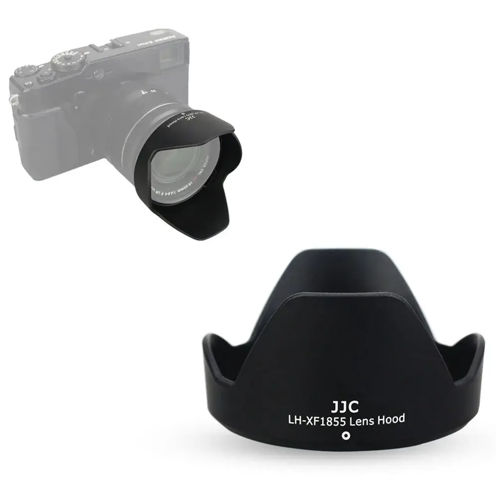JJC Lens Hood for Fujifilm XF 18-55mm F2.8-4 R LM OIS & XF 14mm F2.8 R Lens | Blocks Stray Light, Protects Lens - main product image