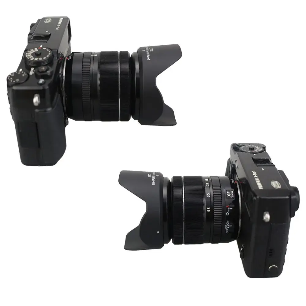 JJC Lens Hood for Fujifilm XF 18-55mm F2.8-4 R LM OIS & XF 14mm F2.8 R Lens | Blocks Stray Light, Protects Lens - view 4