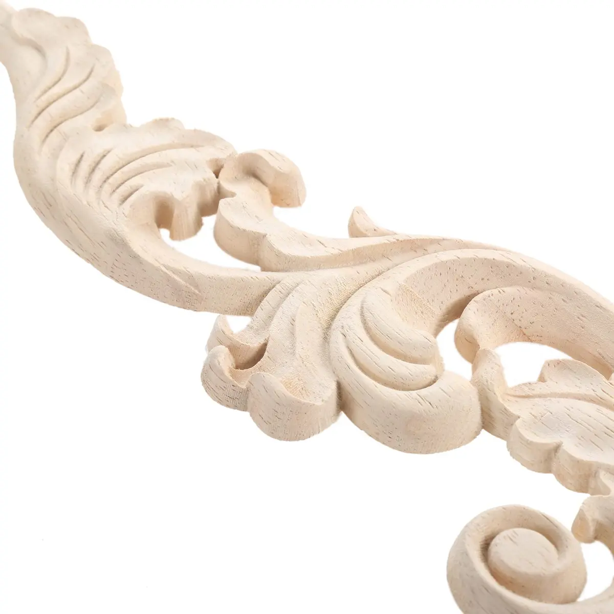 MUXSAM Wooden Flower Carvings Appliques 20x5cm | Vintage Furniture Decor - view 8