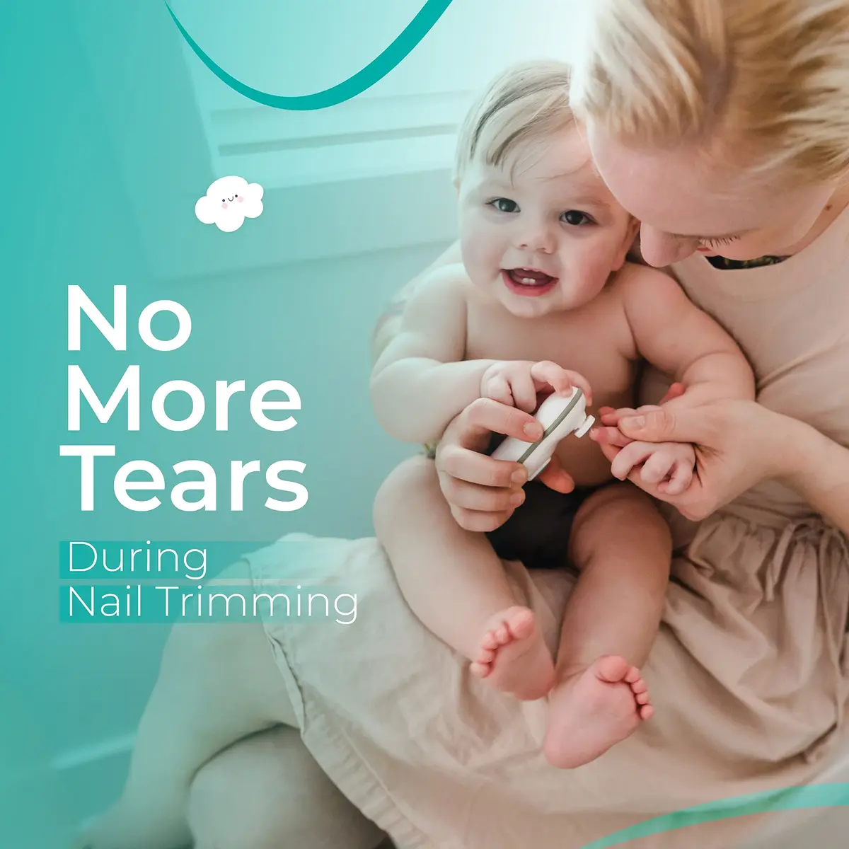 bblüv Trimö Electric Nail Clippers for Newborn Baby & Toddler | Gentle, Whisper-Quiet, 2-Speed, BPA-Free - view 6