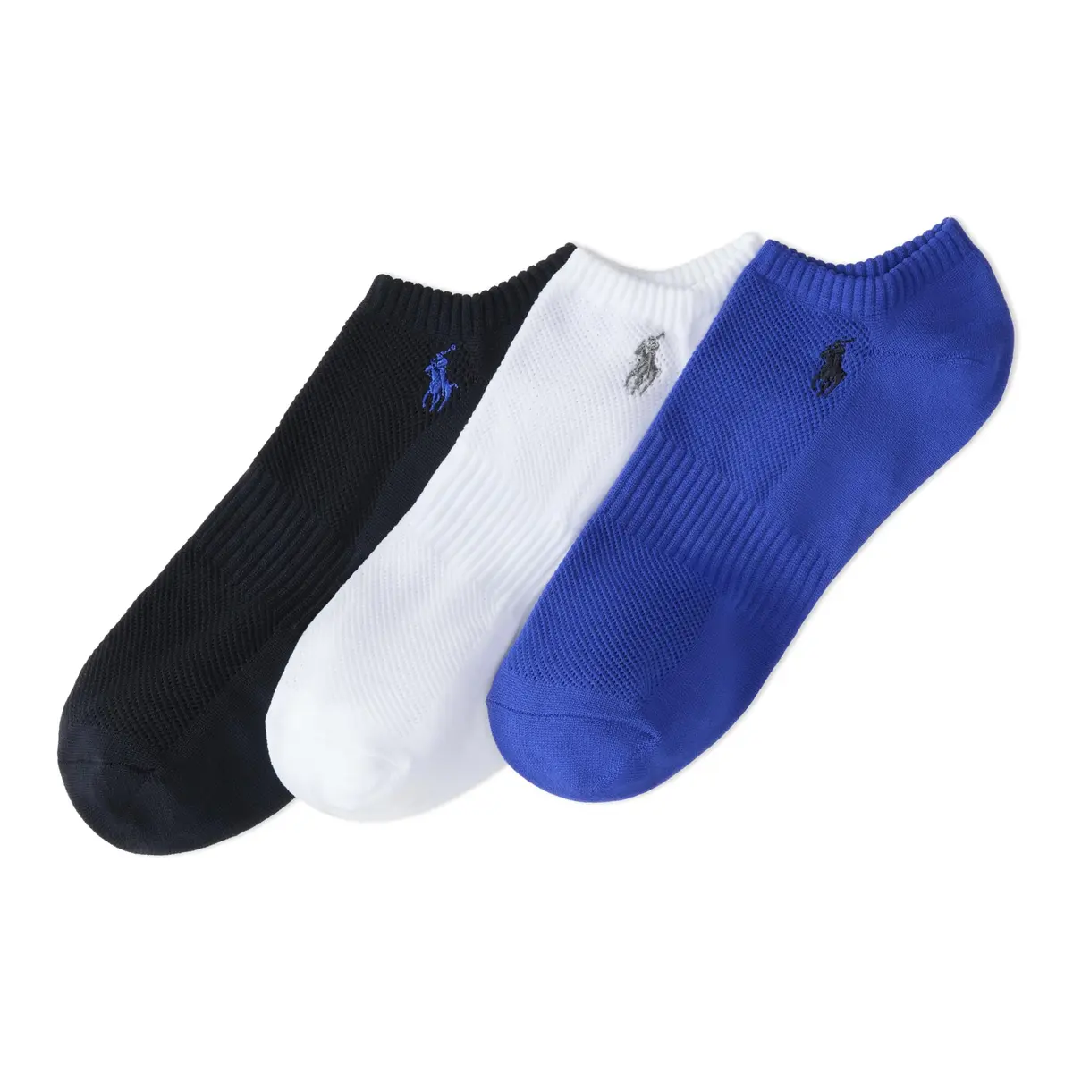 POLO RALPH LAUREN Men's Tech Low Cut Sock 3 Pair Pack | Moisture-Wicking, Reinforced Toe, Arch Support, Ankle-High - main product image