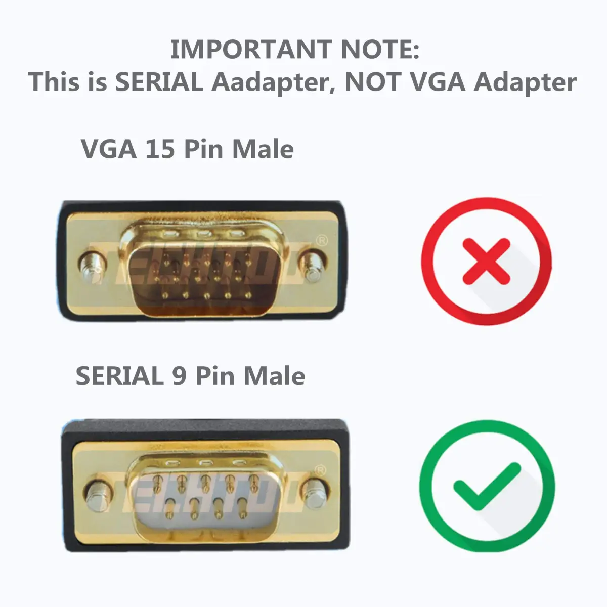 TECHTOO 4-Port USB to RS232 DB9 Serial Adapter Cable Male-to-Male with FTDI Chip | Connects 4 Serial Devices - view 9