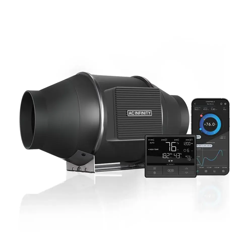 AC Infinity CLOUDLINE PRO T4 4-Inch Inline Duct Fan with Pro Smart Controller - main product image
