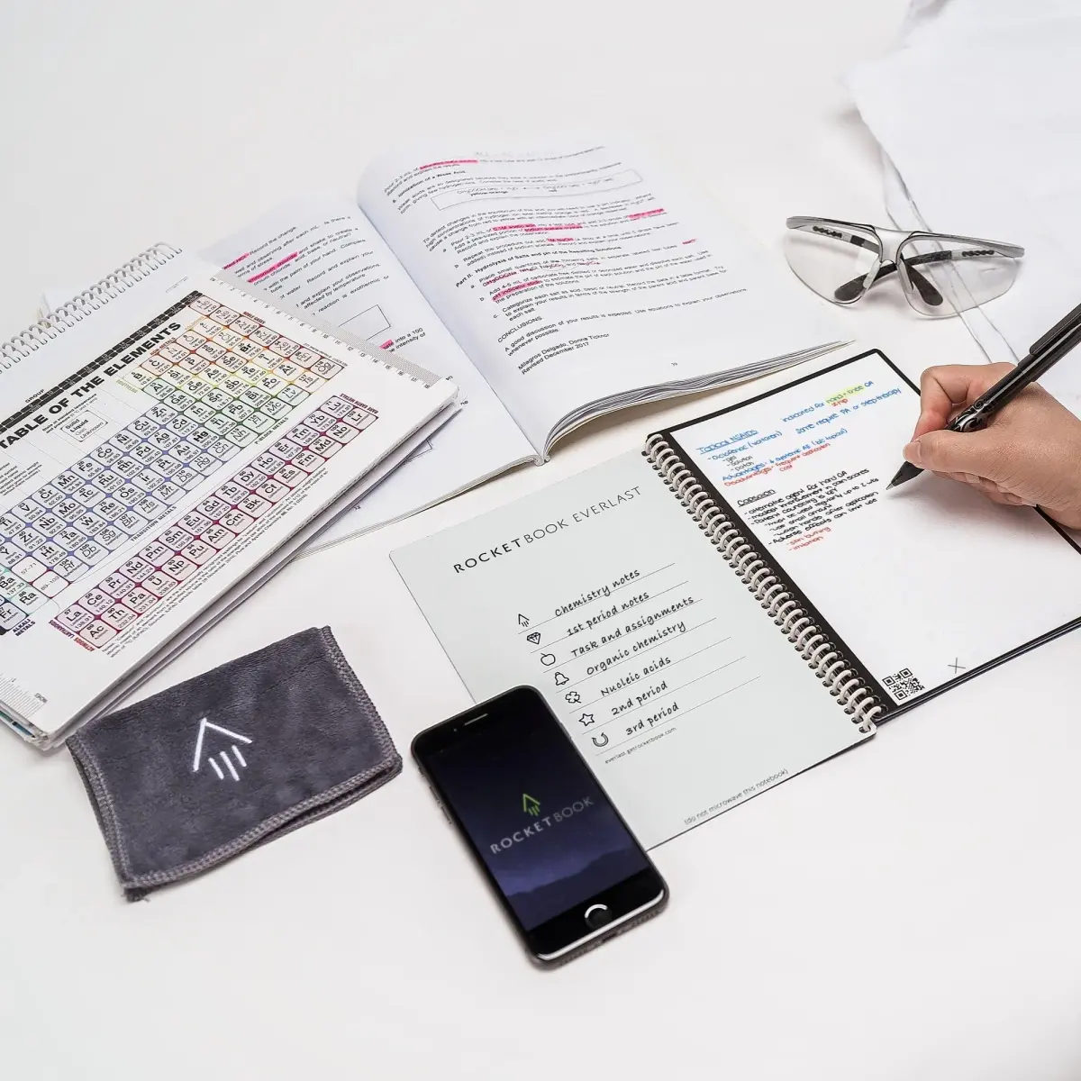 Rocketbook Core Reusable Spiral Notebook, Executive Size 6x8.8, Black - Dotted Pages | 36 Pages - view 2