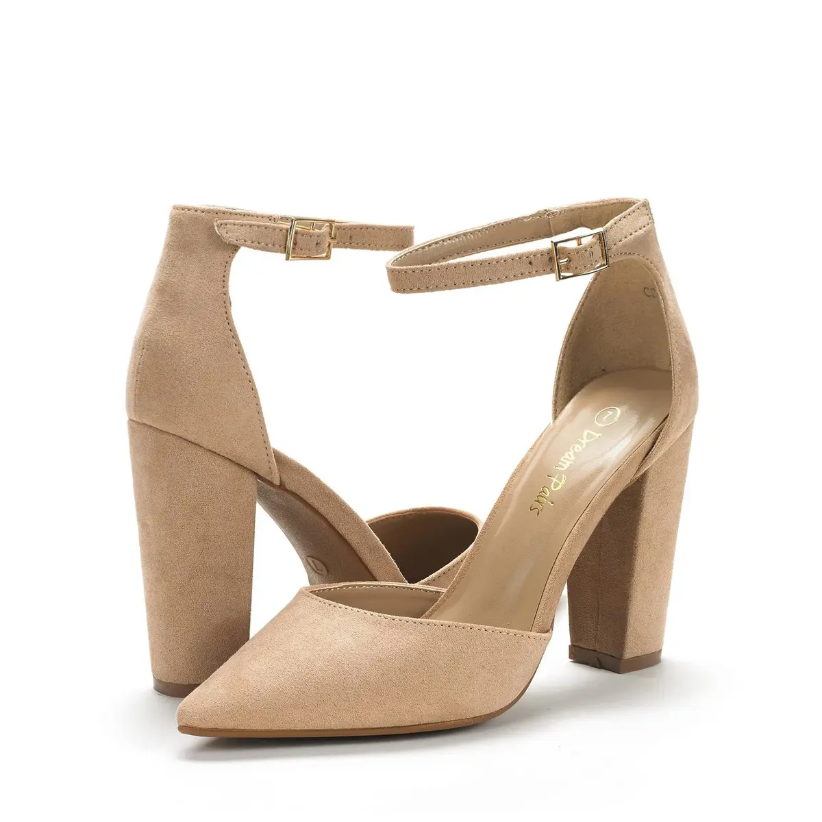 DREAM PAIRS Women's Coco High Heels Chunky Pumps 9 | Elegant 4-Inch Block Heel for Women - view 5