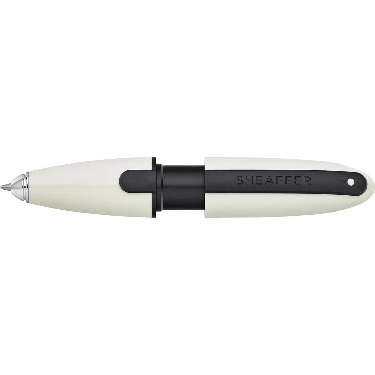 Sheaffer Ion White Gel Rollerball Pen with Carabiner Clip | Smooth Ink Flow Writing Instrument - main product image