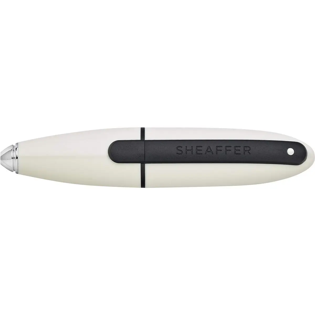 Sheaffer Ion White Gel Rollerball Pen with Carabiner Clip | Smooth Ink Flow Writing Instrument - view 2
