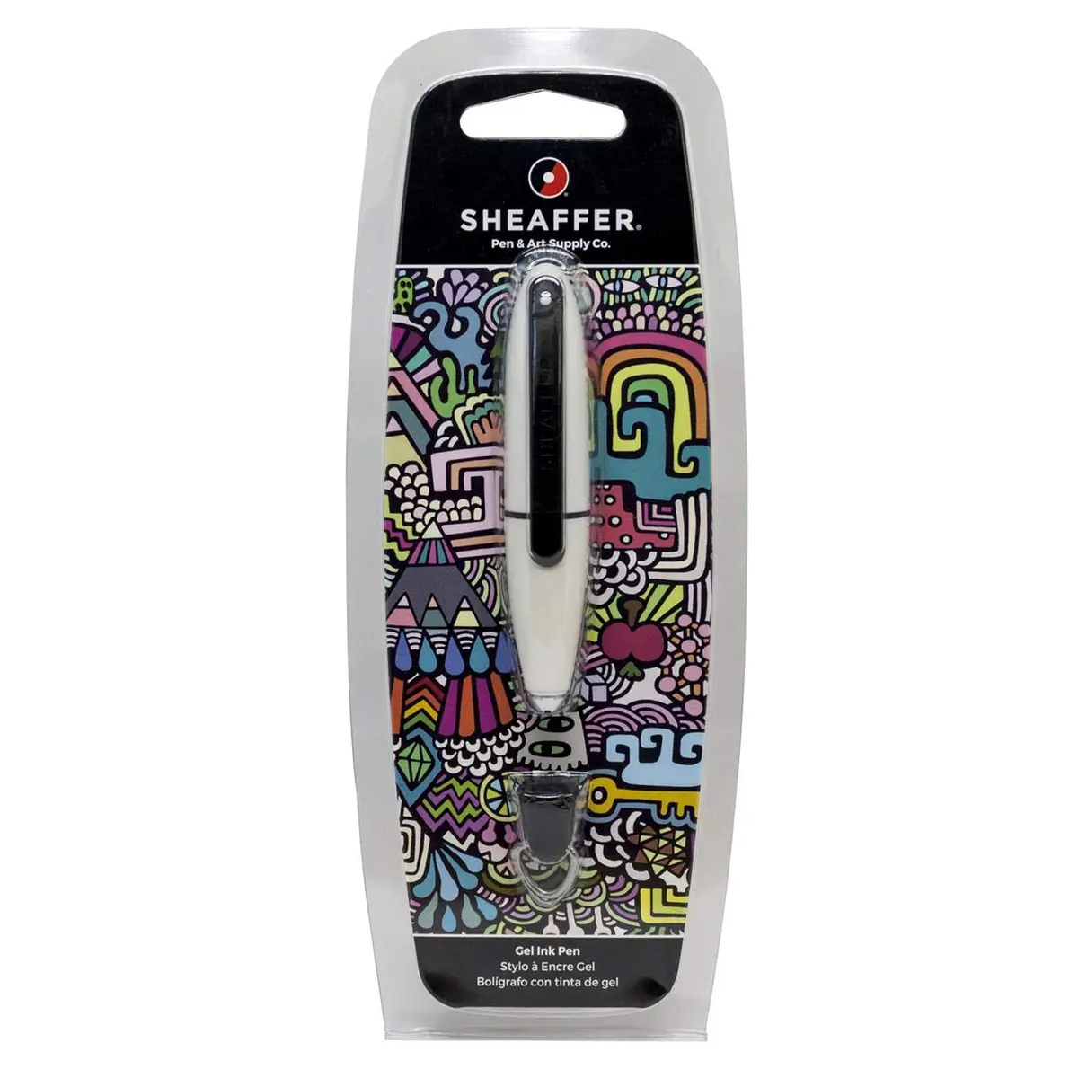 Sheaffer Ion White Gel Rollerball Pen with Carabiner Clip | Smooth Ink Flow Writing Instrument - view 4