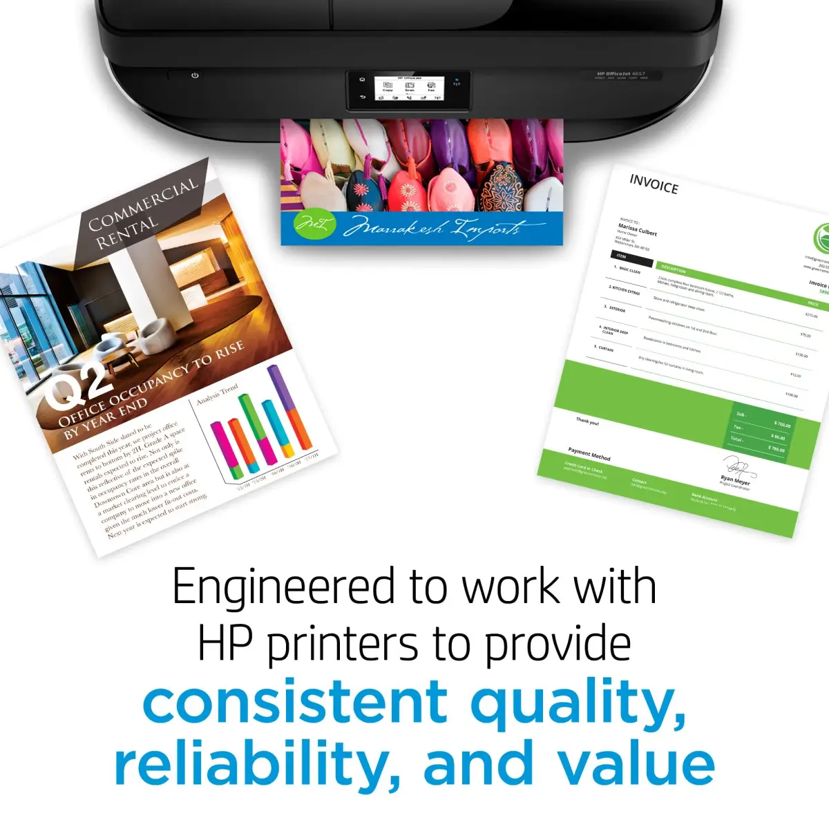 HP 64 Black & Tri-Color Ink Cartridges Combo Pack | 200 Pages Black, 165 Pages Tri-Color - view 7