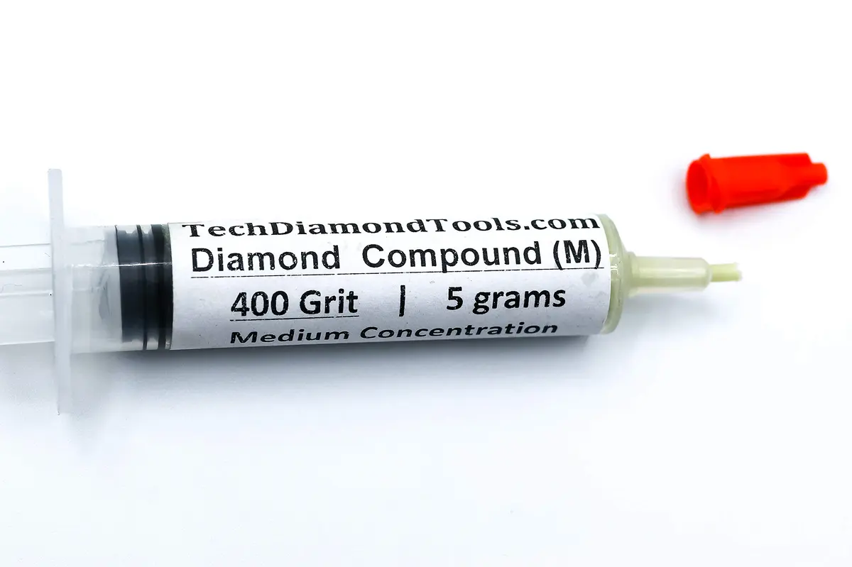 TechDiamondTools Diamond Polishing Paste Kit — 5 Grits (400 to 1050) | USA Made | Oil-Based Syringes | Complete Lapping & Stropping Set for Metal, Glass, Gemstone, Knife, Jewelry | 25% Diamond Powder - view 7