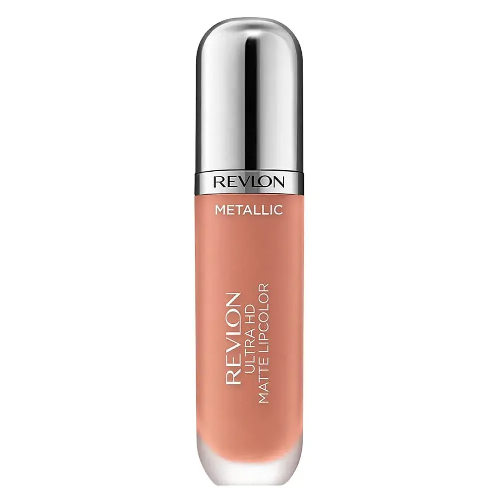 REVLON Ultra HD Metallic Matte Liquid Lipcolor, Liquid Lipstick, HD Glow 2.5ml (0.08 Fl Oz) | Moisturizing Metallic Matte Finish - main product image
