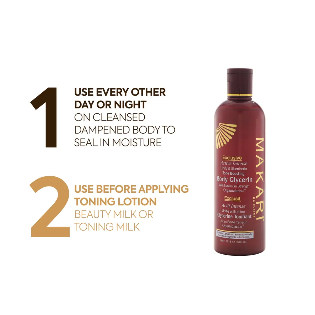 Makari Body Glycerin 16.8 oz | Skin-Brightening Moisturizer for All Skin Types - view 6