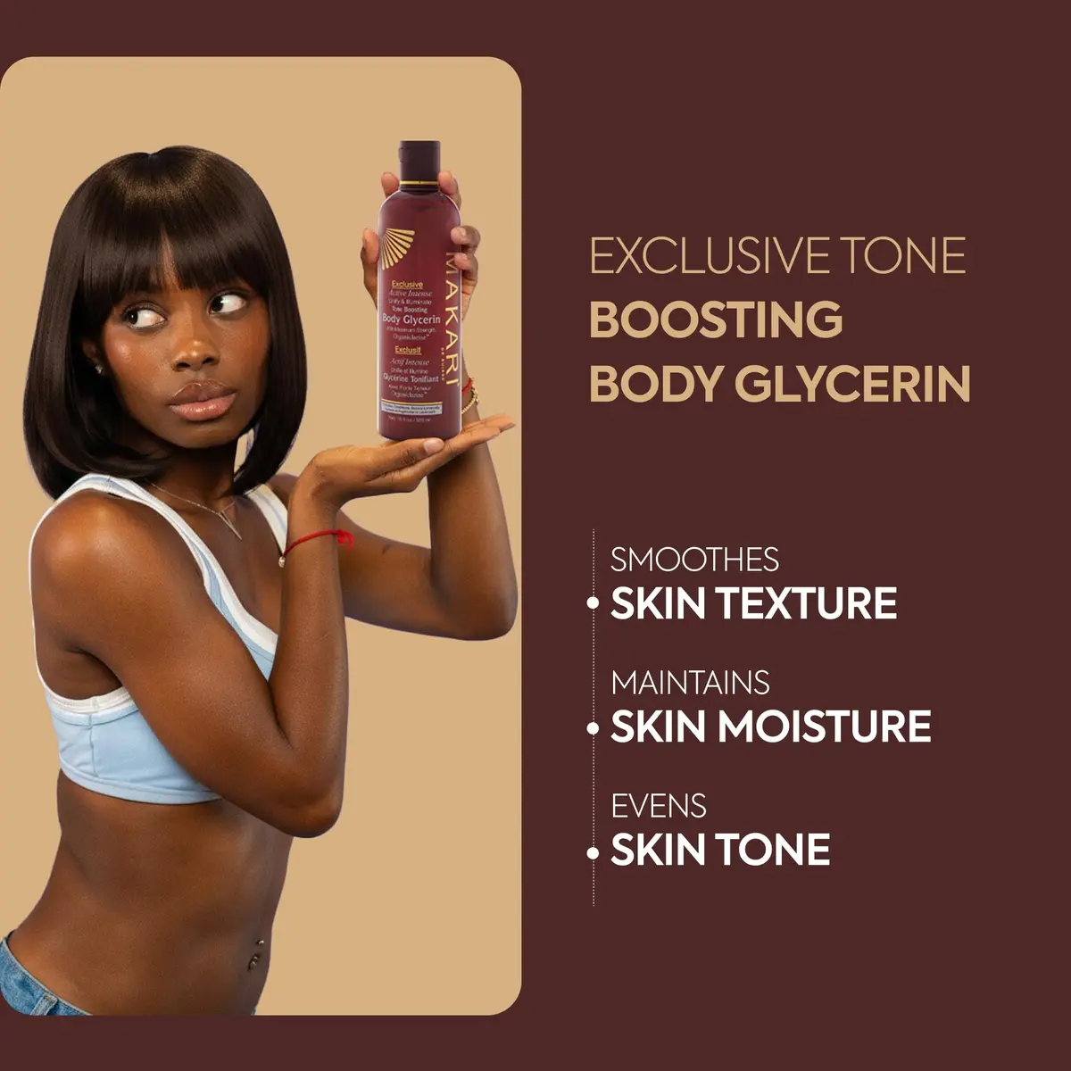 Makari Body Glycerin 16.8 oz | Skin-Brightening Moisturizer for All Skin Types - view 2