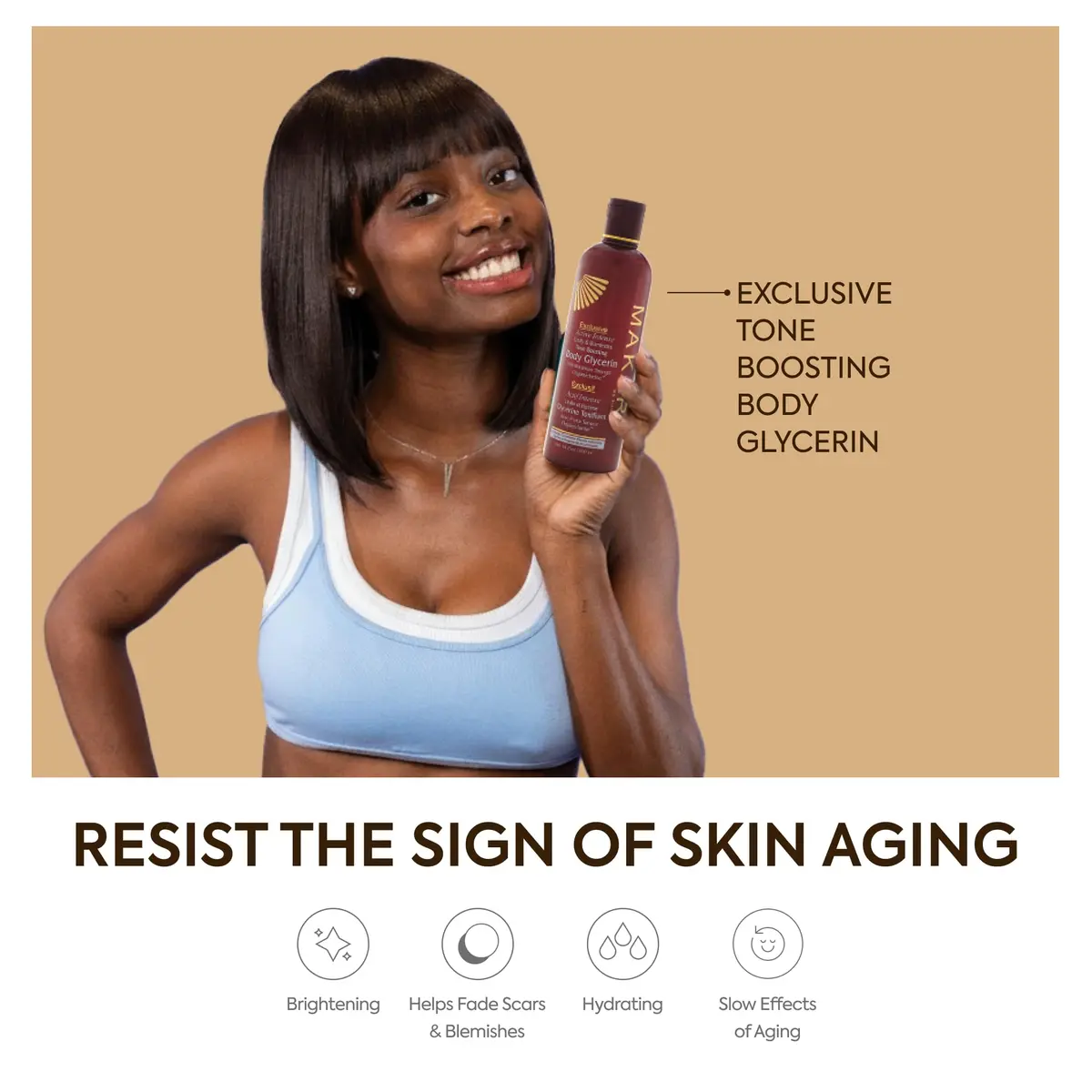 Makari Body Glycerin 16.8 oz | Skin-Brightening Moisturizer for All Skin Types - view 3