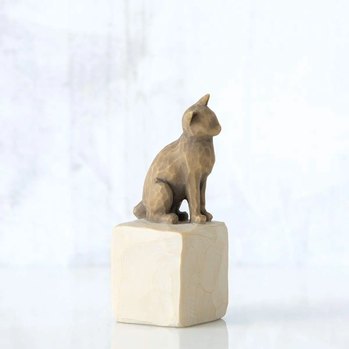 Willow Tree Love My Cat (Dark) Sculpted Hand-Painted Figurine | Handcrafted Resin Cat Decor - view 4