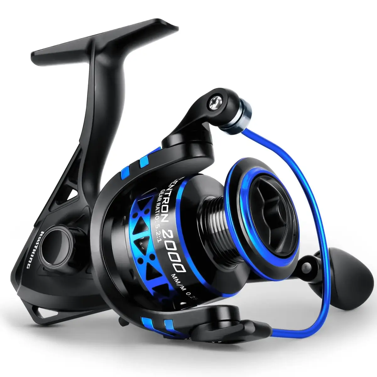 KastKing Centron Spinning Fishing Reel Size 2000 Black | 17.5lb Max Drag, 9+1 BB, CNC Aluminum Spool - main product image