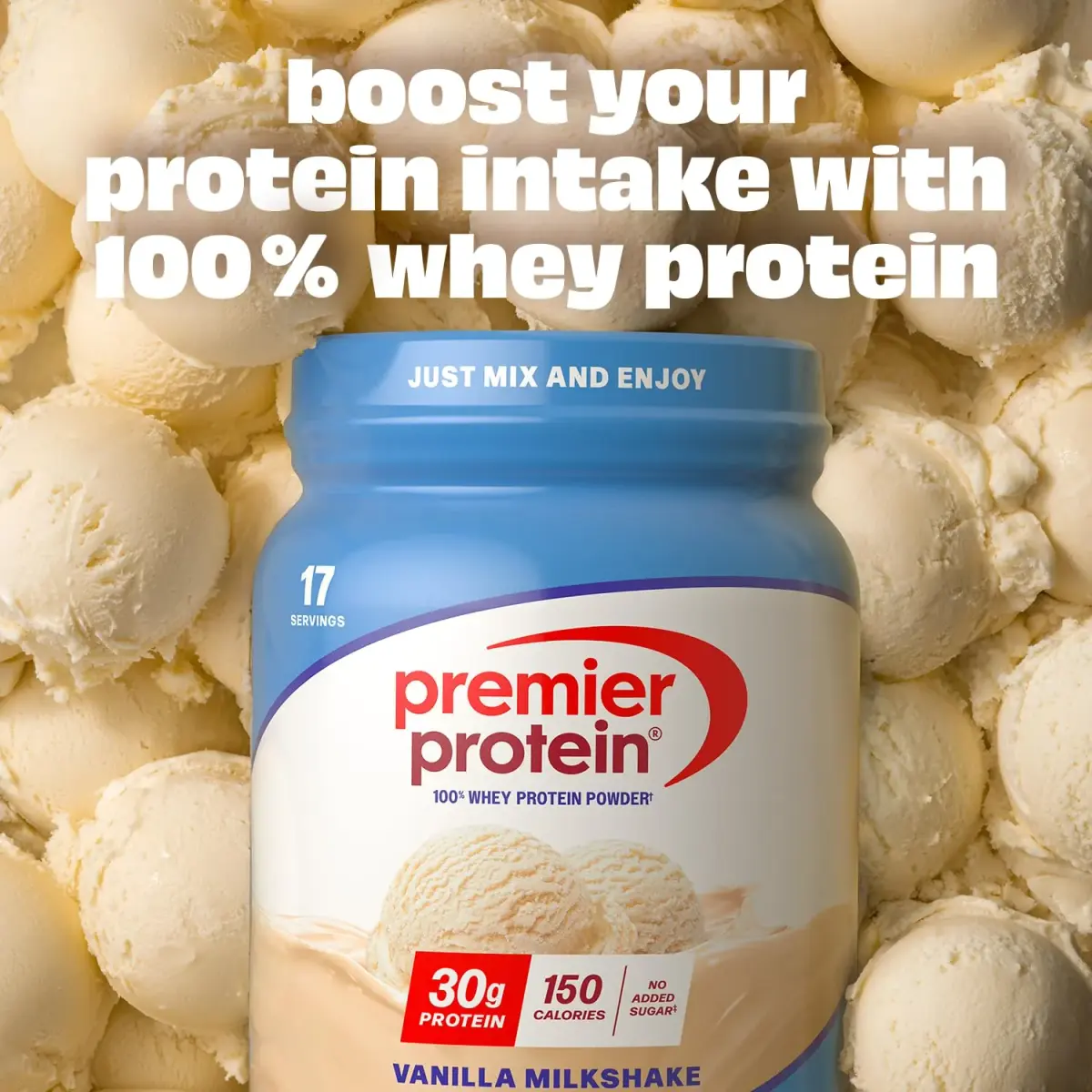 Premier Protein 30g High Protein Powder Vanilla 1.46 lb (662 g) | 100% Whey Protein Isolate & Concentrate for Muscle Recovery - view 4