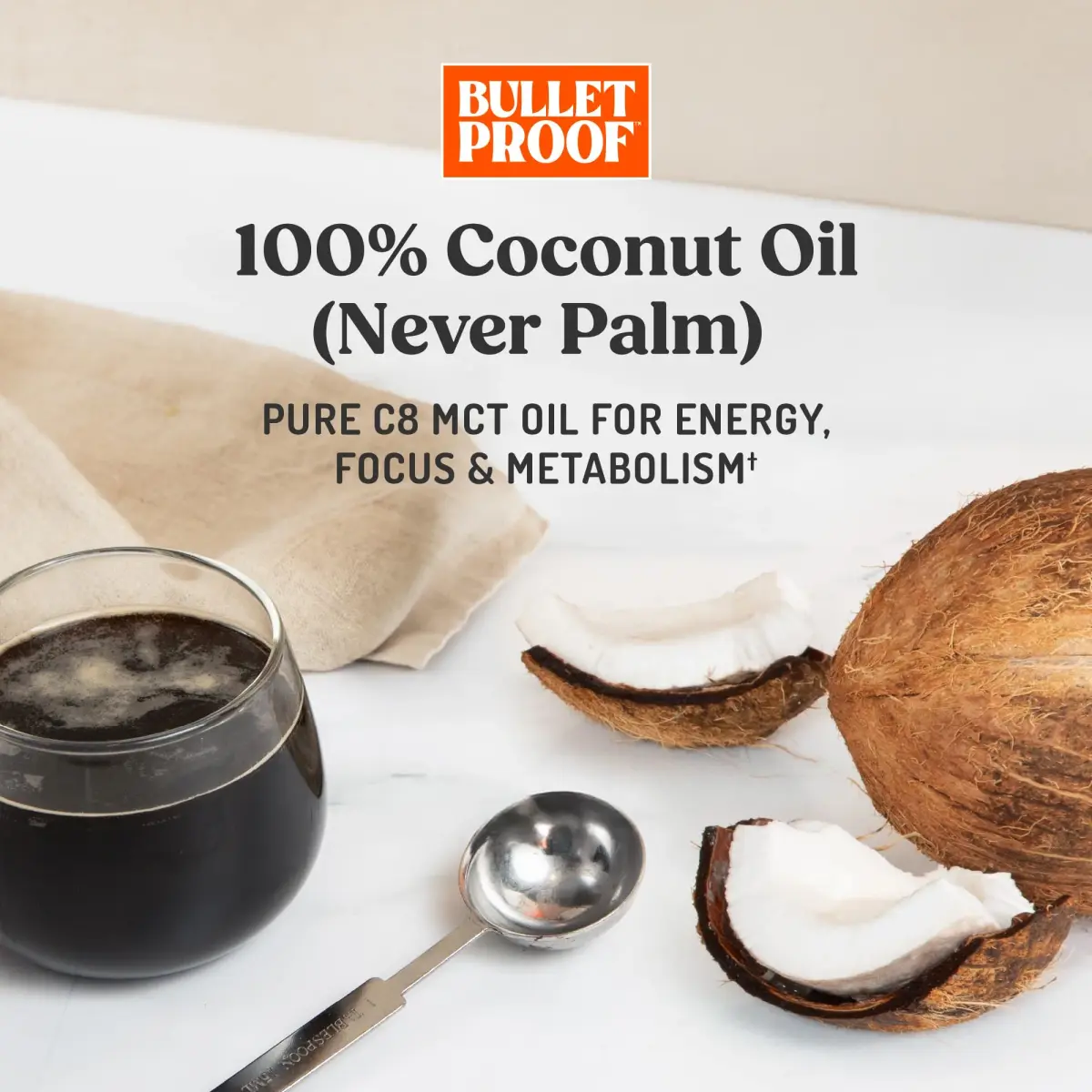 Bulletproof Brain Octane C8 MCT Oil 89ml (3 Fl Oz) | Pure Coconut Oil for Keto Energy - view 6