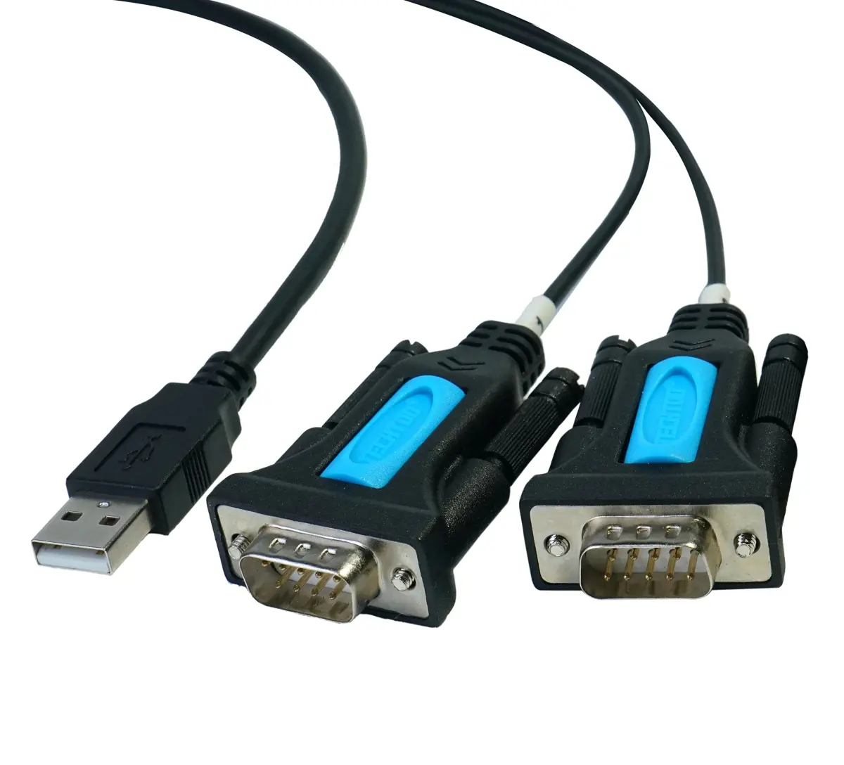 TECHTOO FTDI Chip USB to RS232 Serial Adapter Cable DB9 Male to Male with Thumbscrews | 1 Mbps Data Transfer - view 9