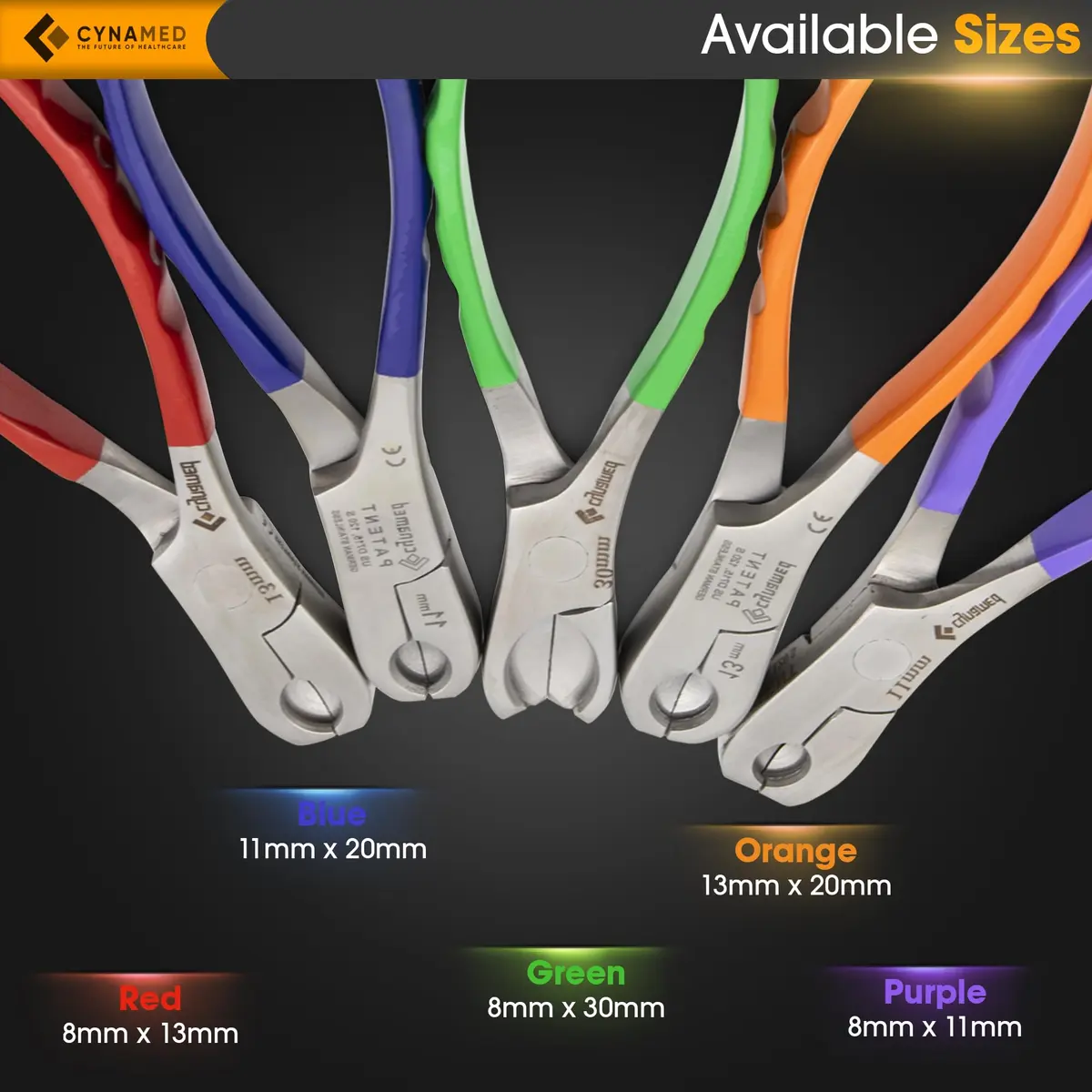 Cynamed Twin Action Decapper Pliers | Easy Crimped Vial Cap Removal, German Stainless Steel, 8mm & 30mm | Professional Lab Tool - view 6